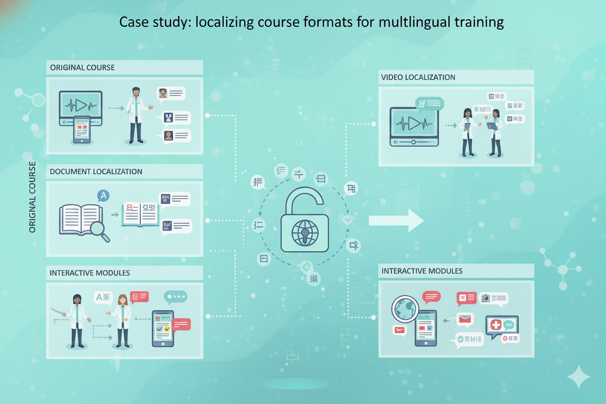 Case study: localizing course formats for multilingual training