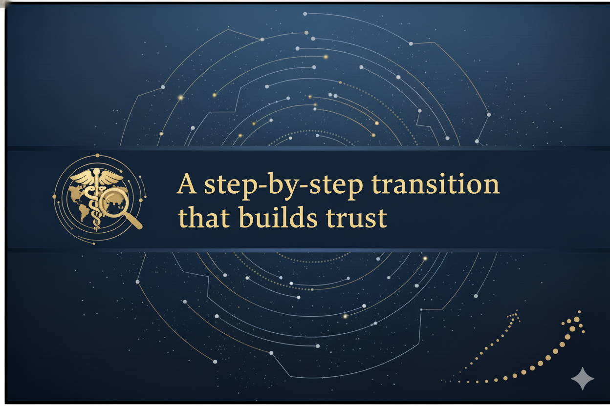 A step-by-step transition that builds trust