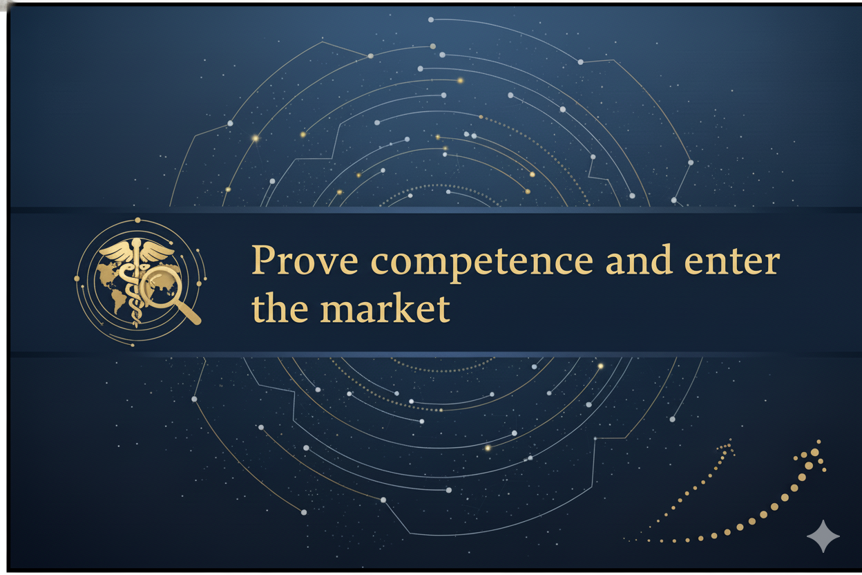 Prove competence and enter the market (portfolio and positioning)