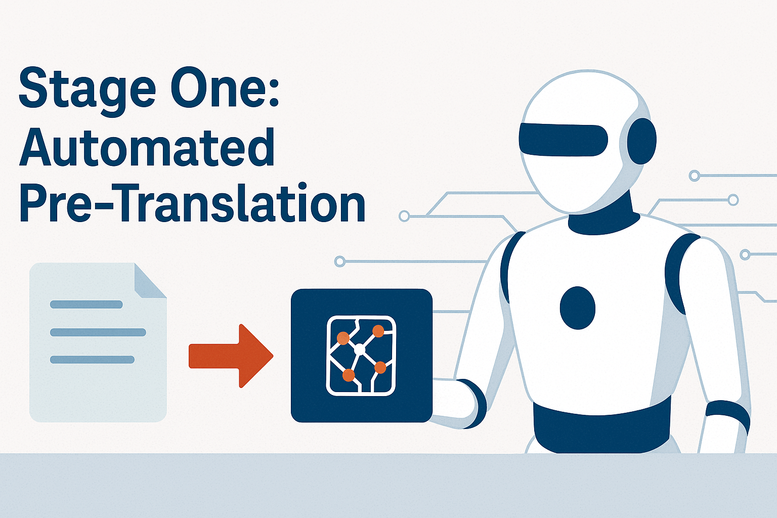Stage one: automated pre-translation