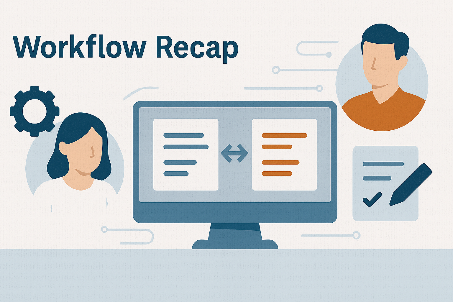 Workflow recap: from draft to delivery