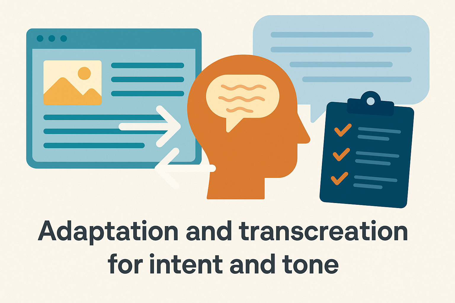 Adaptation and transcreation for intent and tone