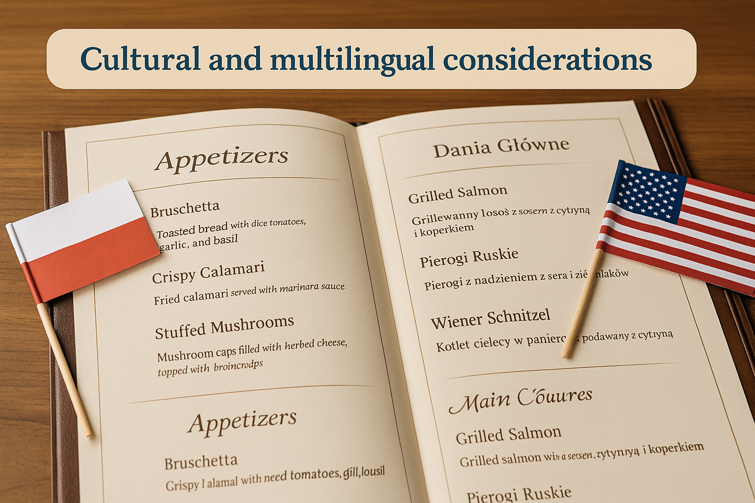 Cultural and multilingual considerations