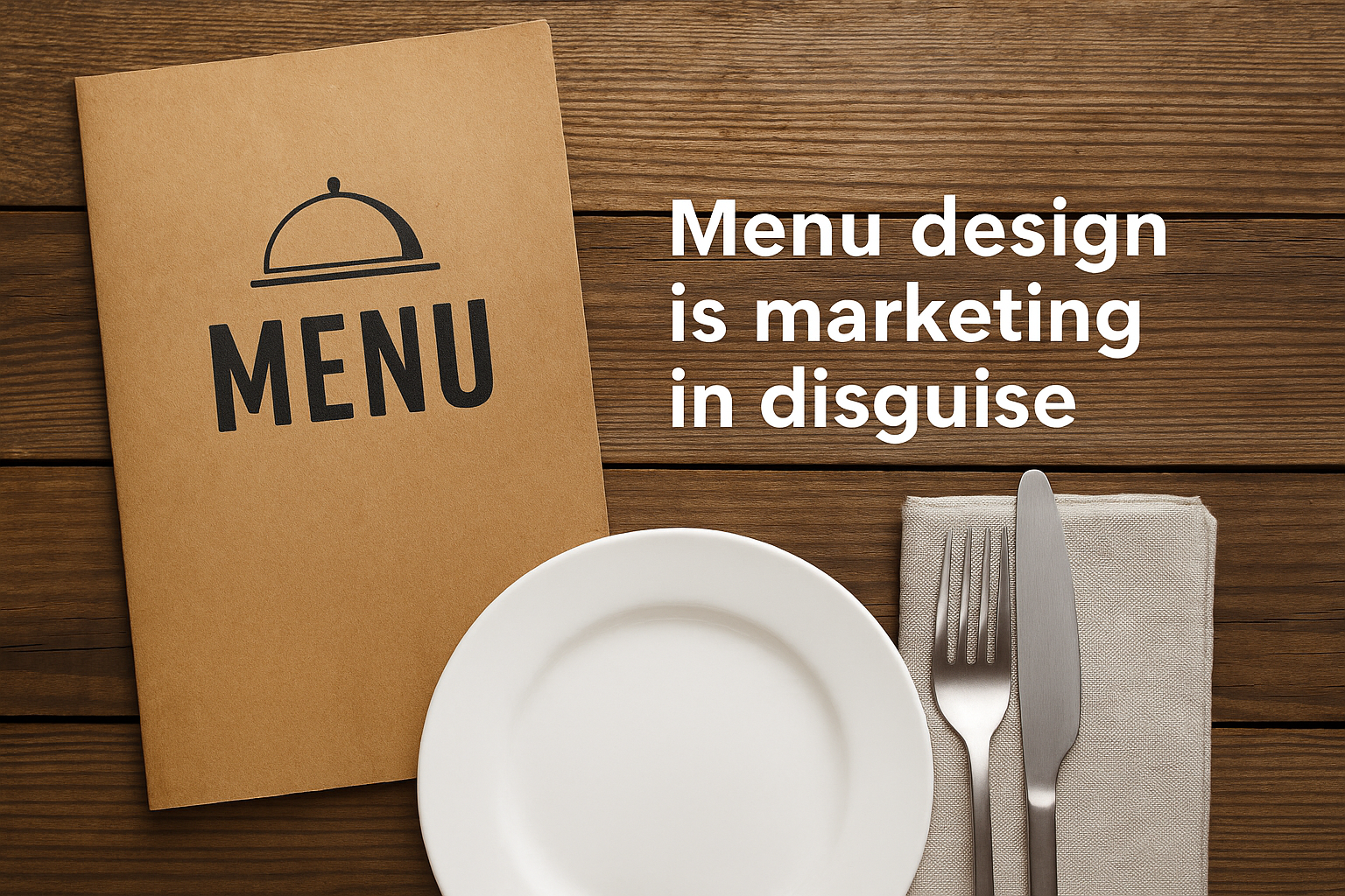 Menu design is marketing in disguise