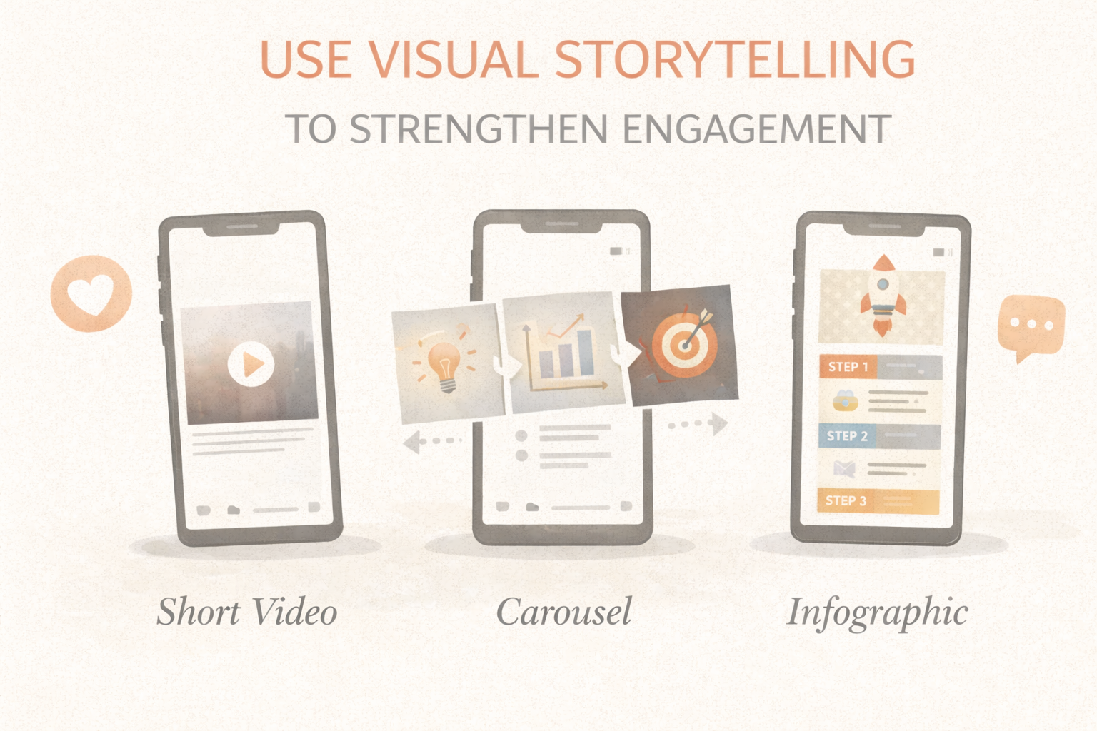 Use visual storytelling to strengthen engagement
