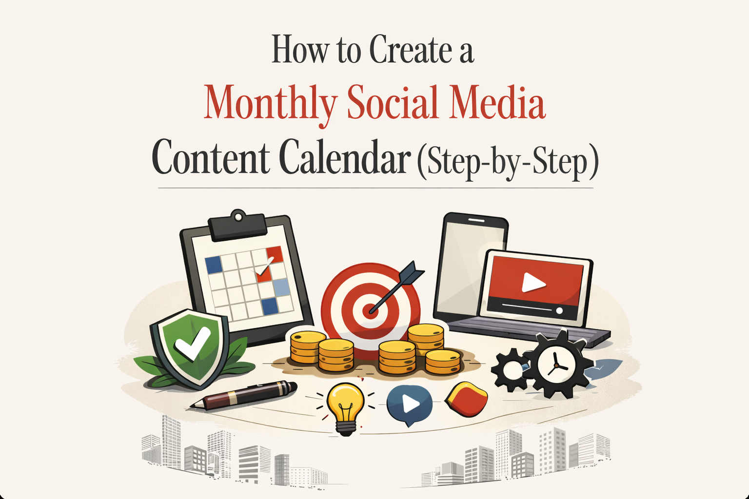 How to create a monthly social media content calendar (step-by-step)