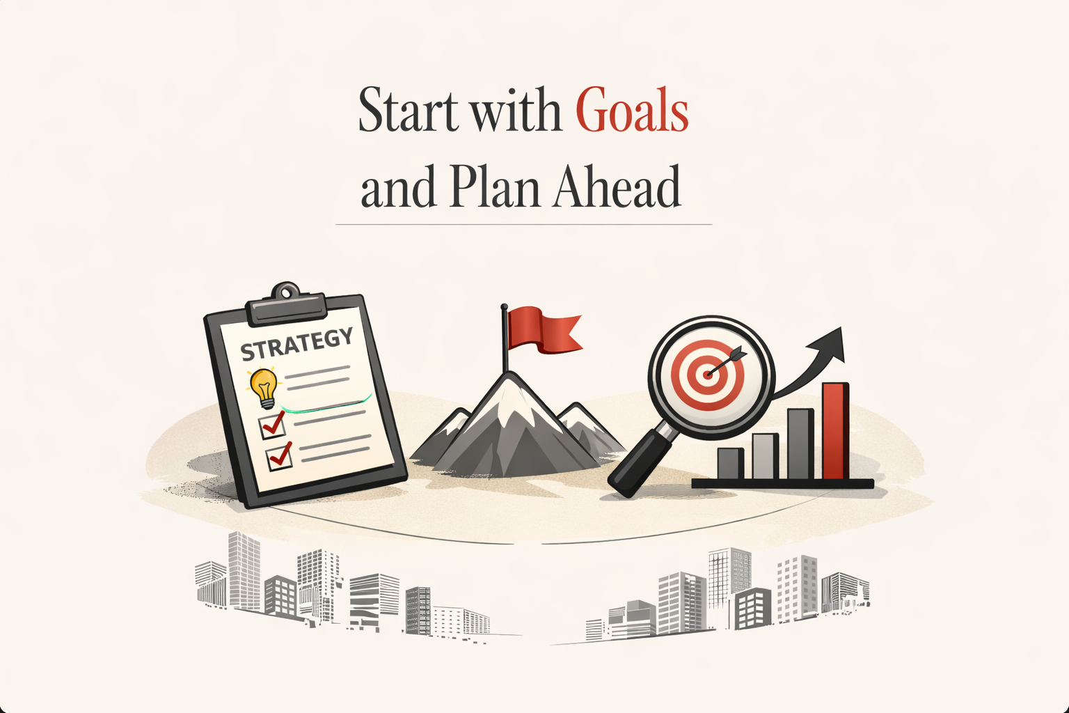 Start with goals and plan ahead