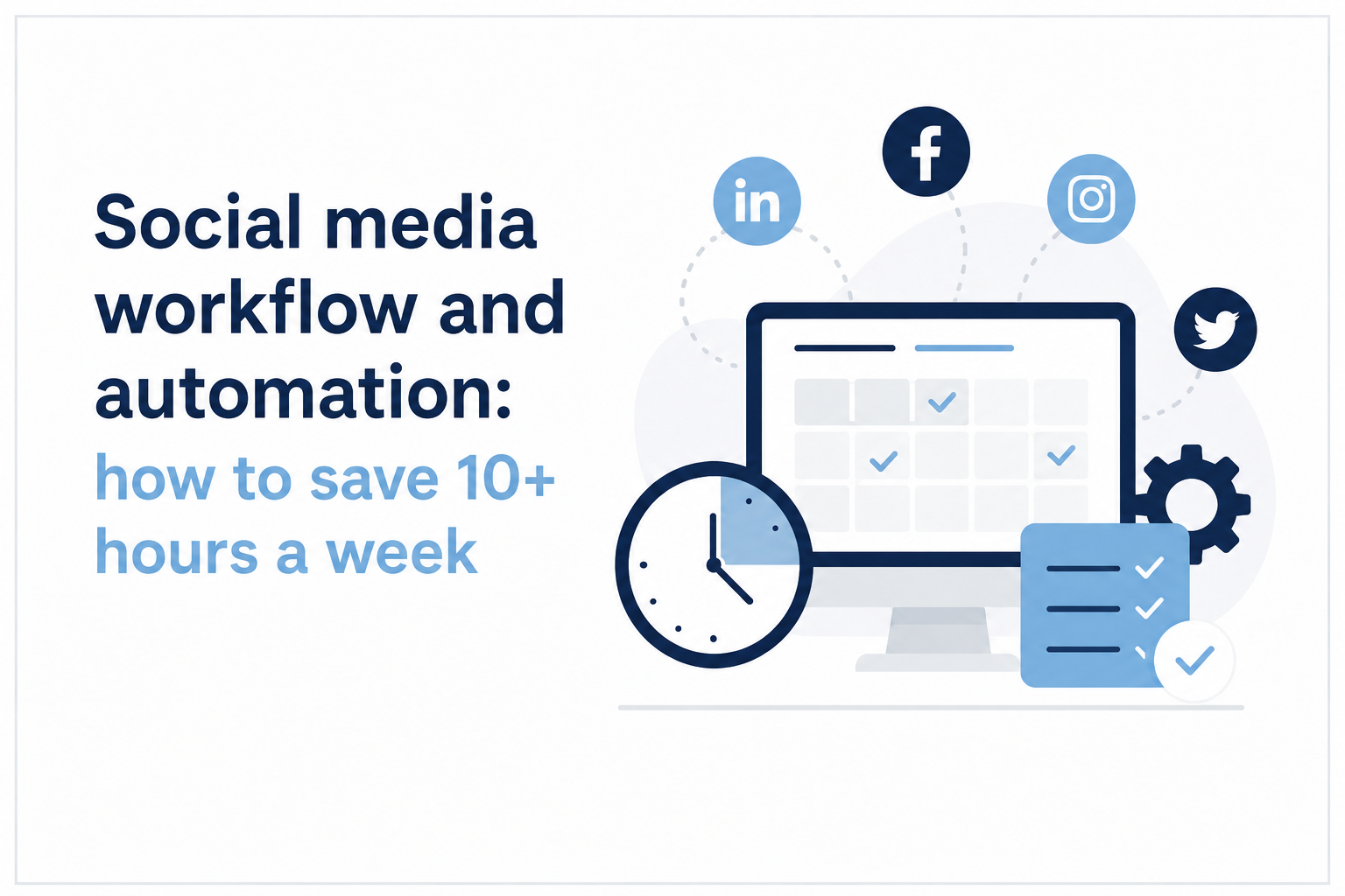 Social media workflow and automation: how to save 10+ hours a week