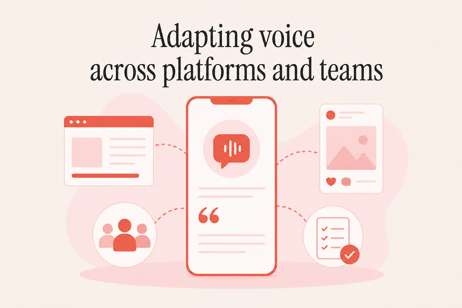 Adapting voice across platforms and teams
