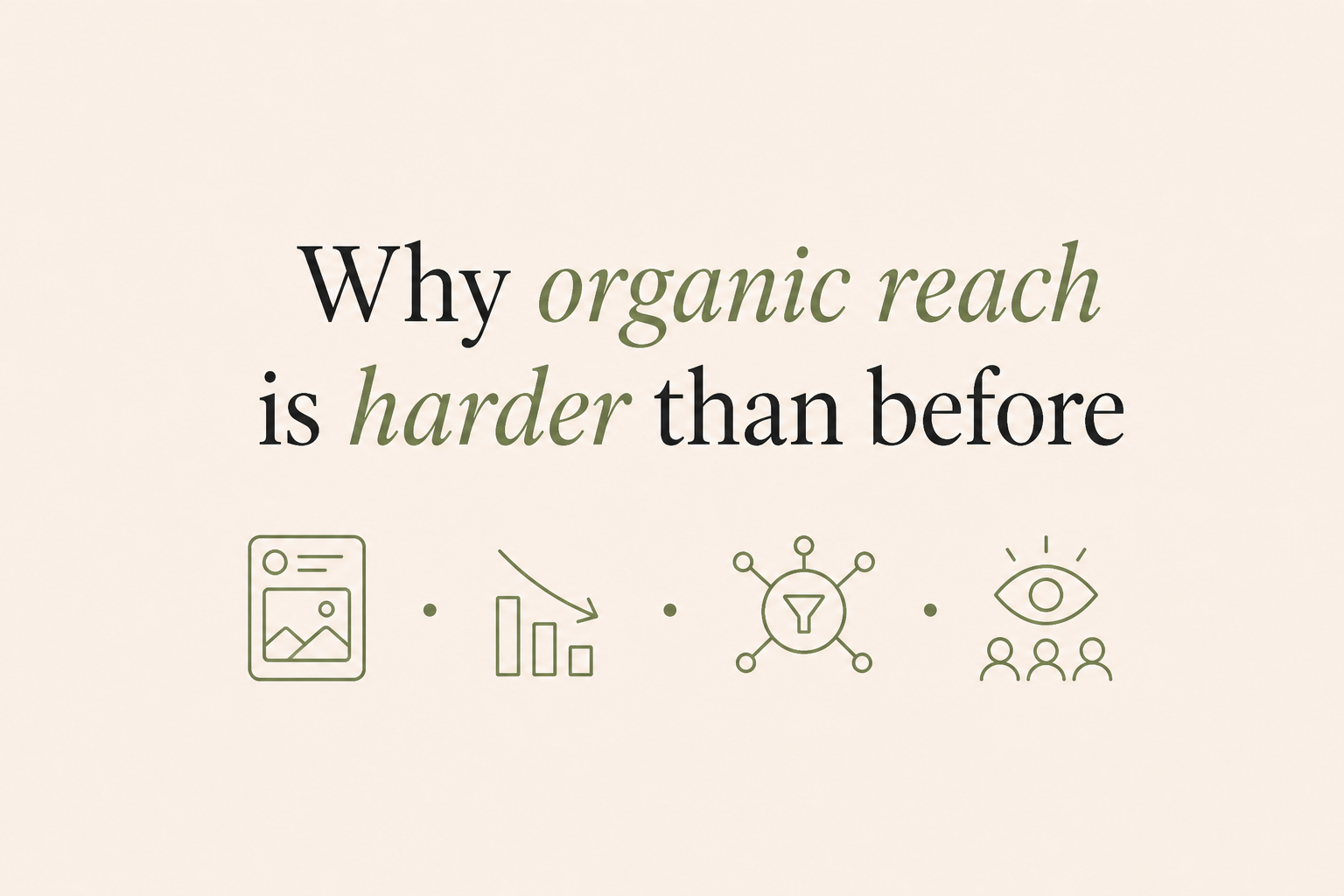 Why organic reach is harder than before