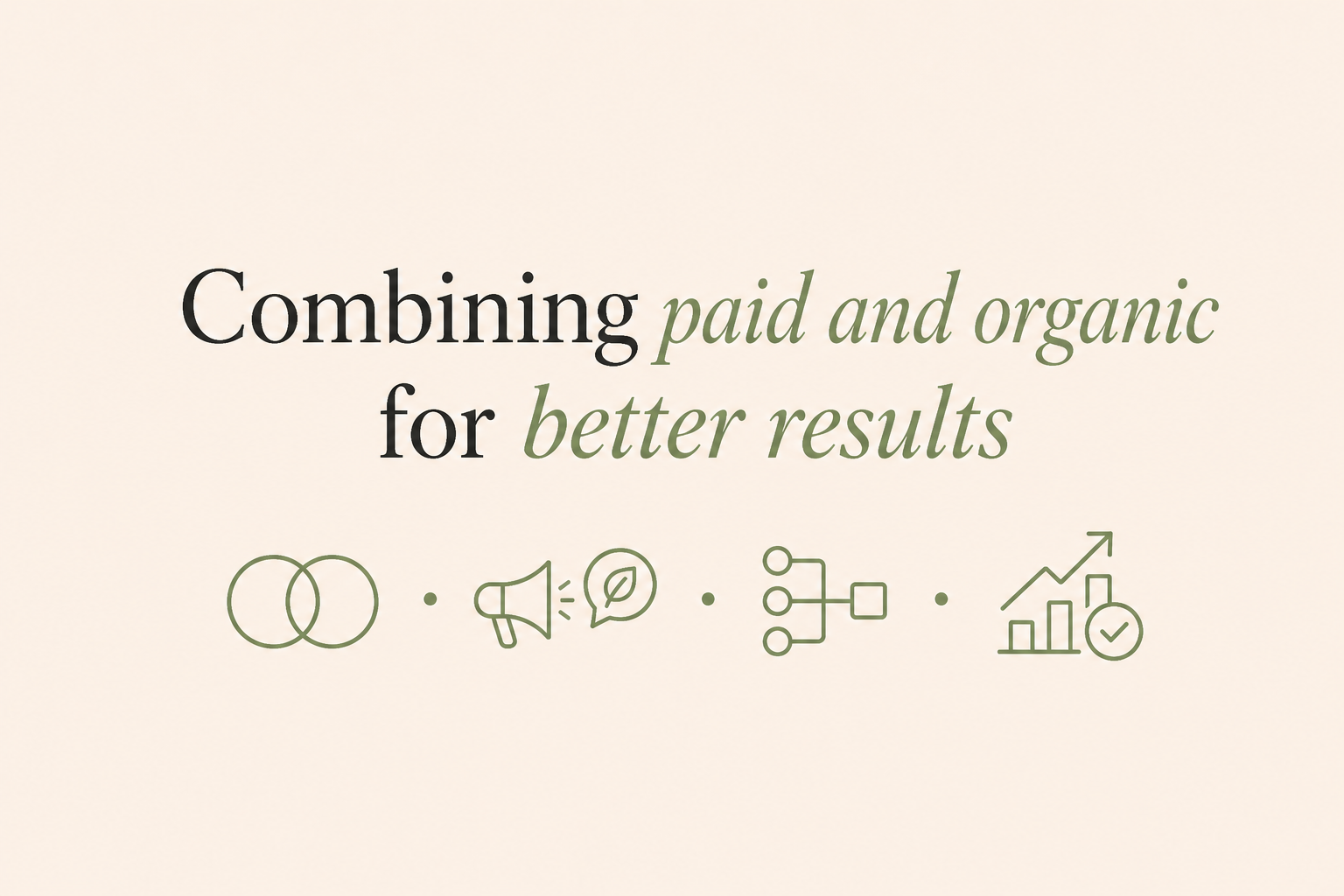 Combining paid and organic for better results