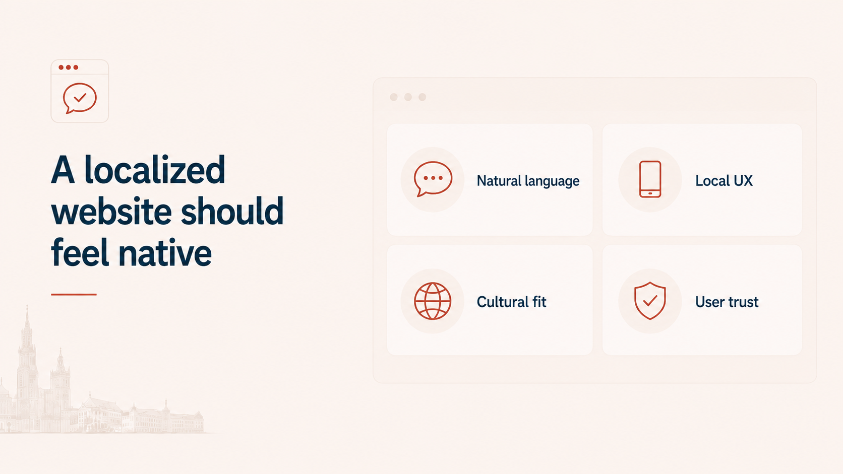 A localized website should feel native