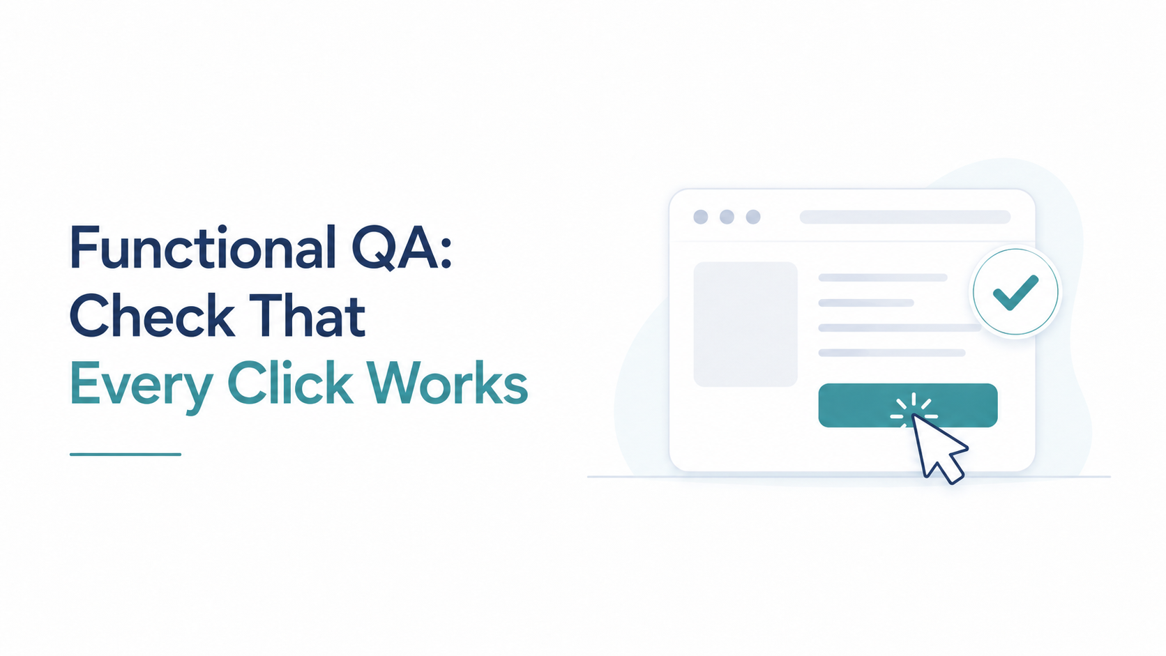 Functional QA: check that every click works